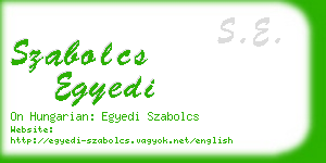 szabolcs egyedi business card